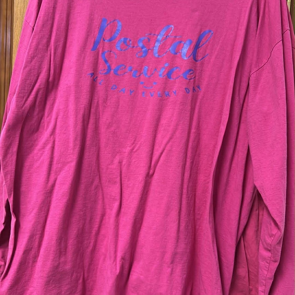 United States Postal Service Pink & purple long sleeve shirt “all day everyday”
